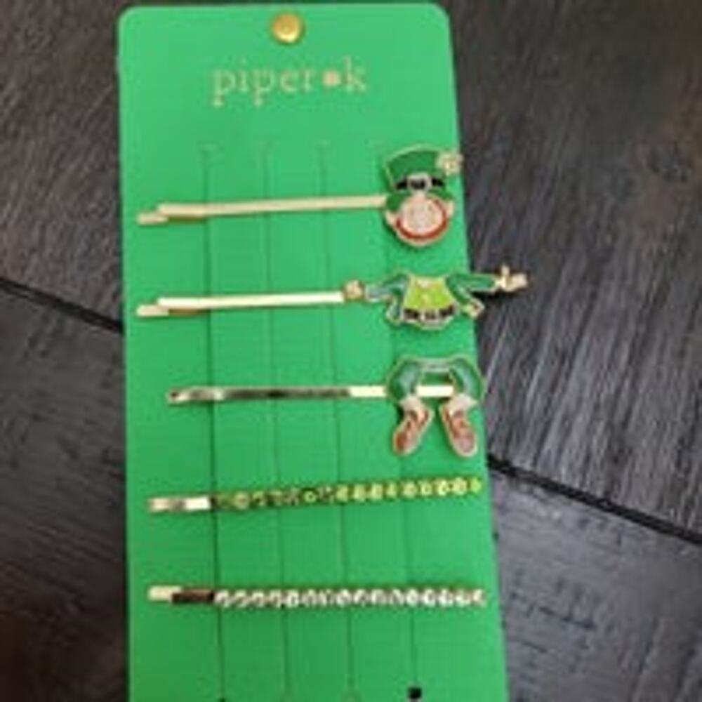 Piper K St Patricks Day Irish Lucky Hair Pin Clips